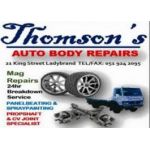Logo for THOMSON’S AUTO BODY REPAIRS Logo for THOMSON’S AUTO BODY REPAIRS